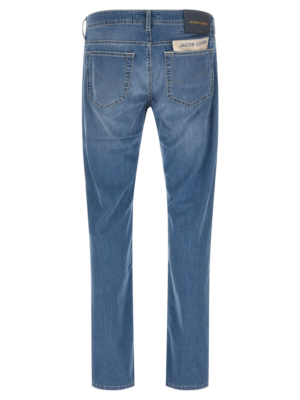 Jacob Cohen Blue Cotton Straight-Leg Jeans Jacob Cohen