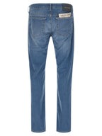 Jacob Cohen Blue Cotton Straight-Leg Jeans Jacob Cohen