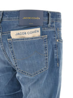 Jacob Cohen Blue Cotton Straight-Leg Jeans Jacob Cohen