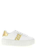 Versace Gold Nylon Platform Sneakers Versace
