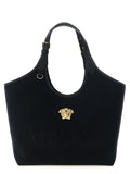 Versace Black Cotton Tote Bag Versace