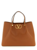 Valentino Garavani Brown Calfskin Tote Bag Valentino Garavani