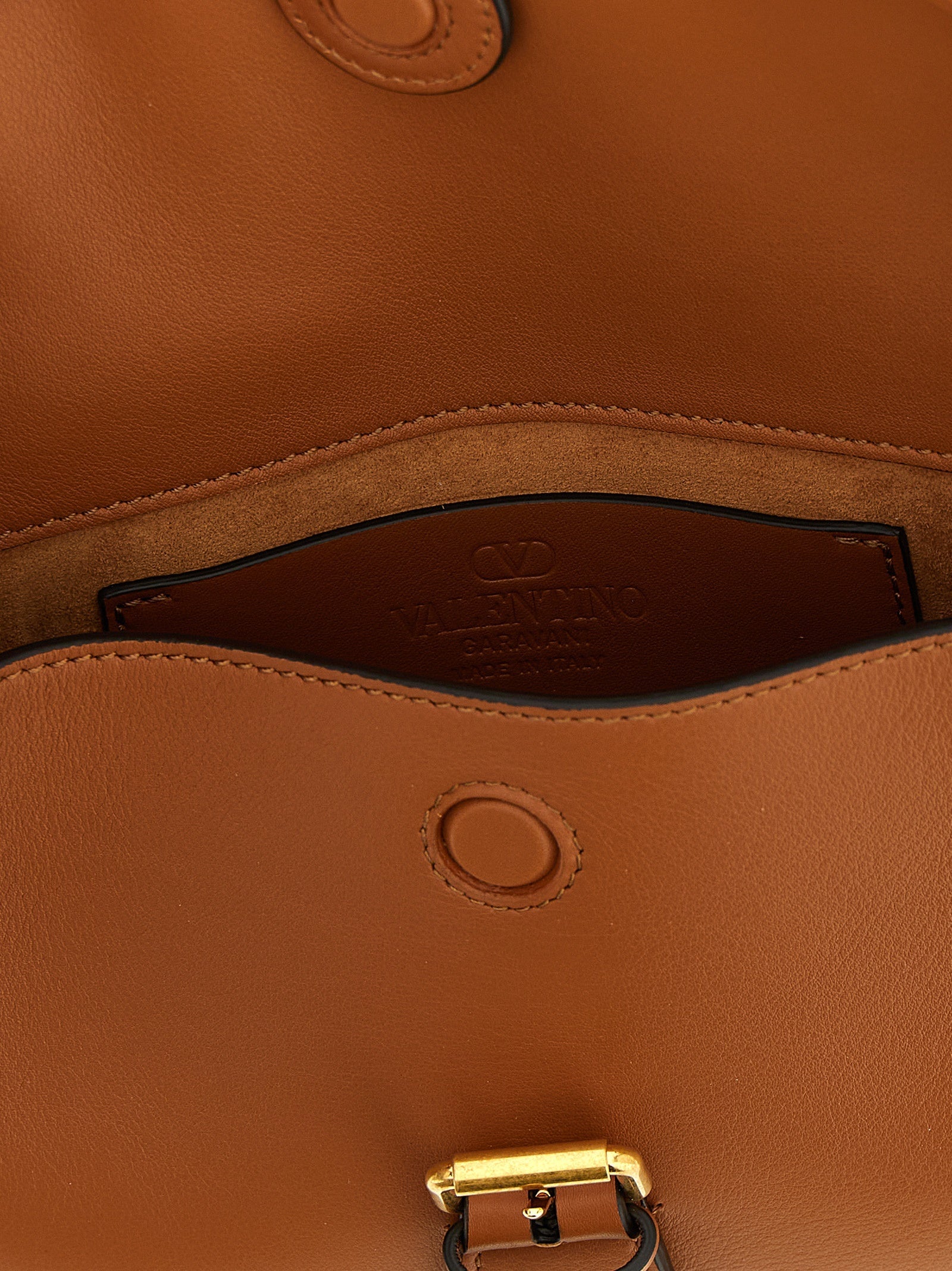 Valentino Garavani Brown Calfskin Shoulder Bag Valentino Garavani