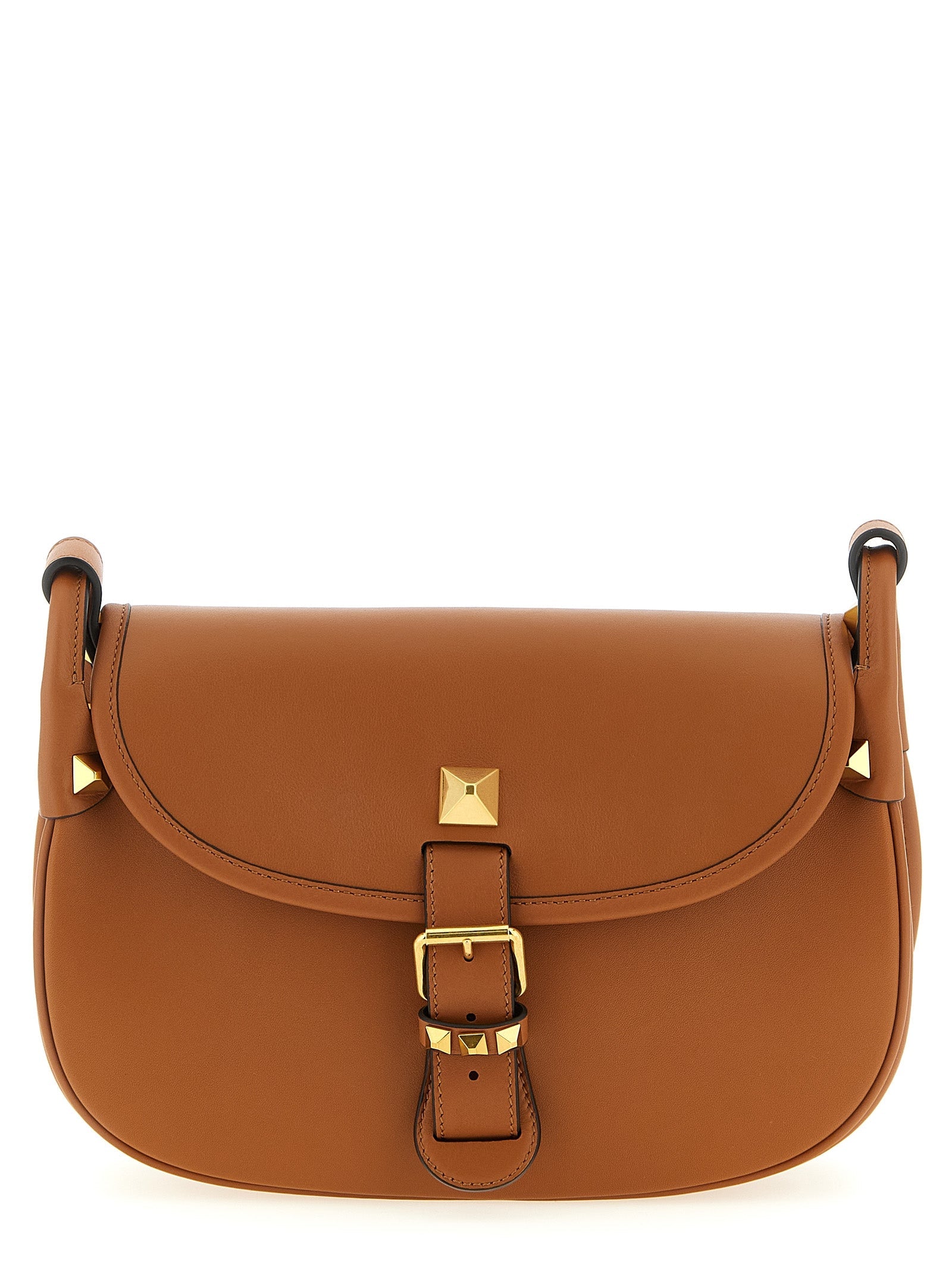 Valentino Garavani Brown Calfskin Shoulder Bag Valentino Garavani