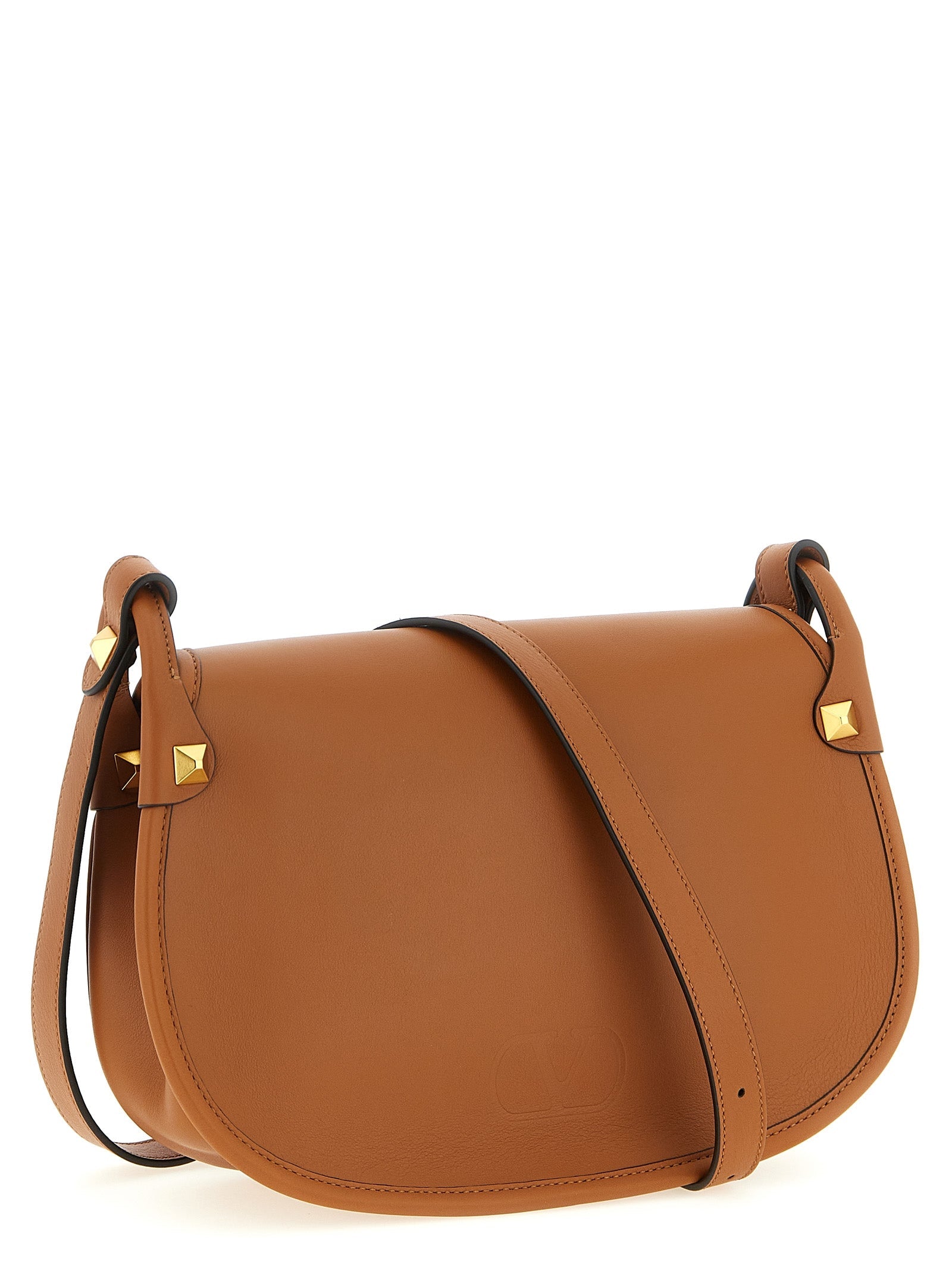 Valentino Garavani Brown Calfskin Shoulder Bag Valentino Garavani