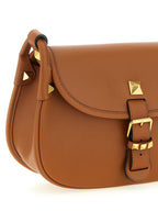 Valentino Garavani Brown Calfskin Shoulder Bag Valentino Garavani