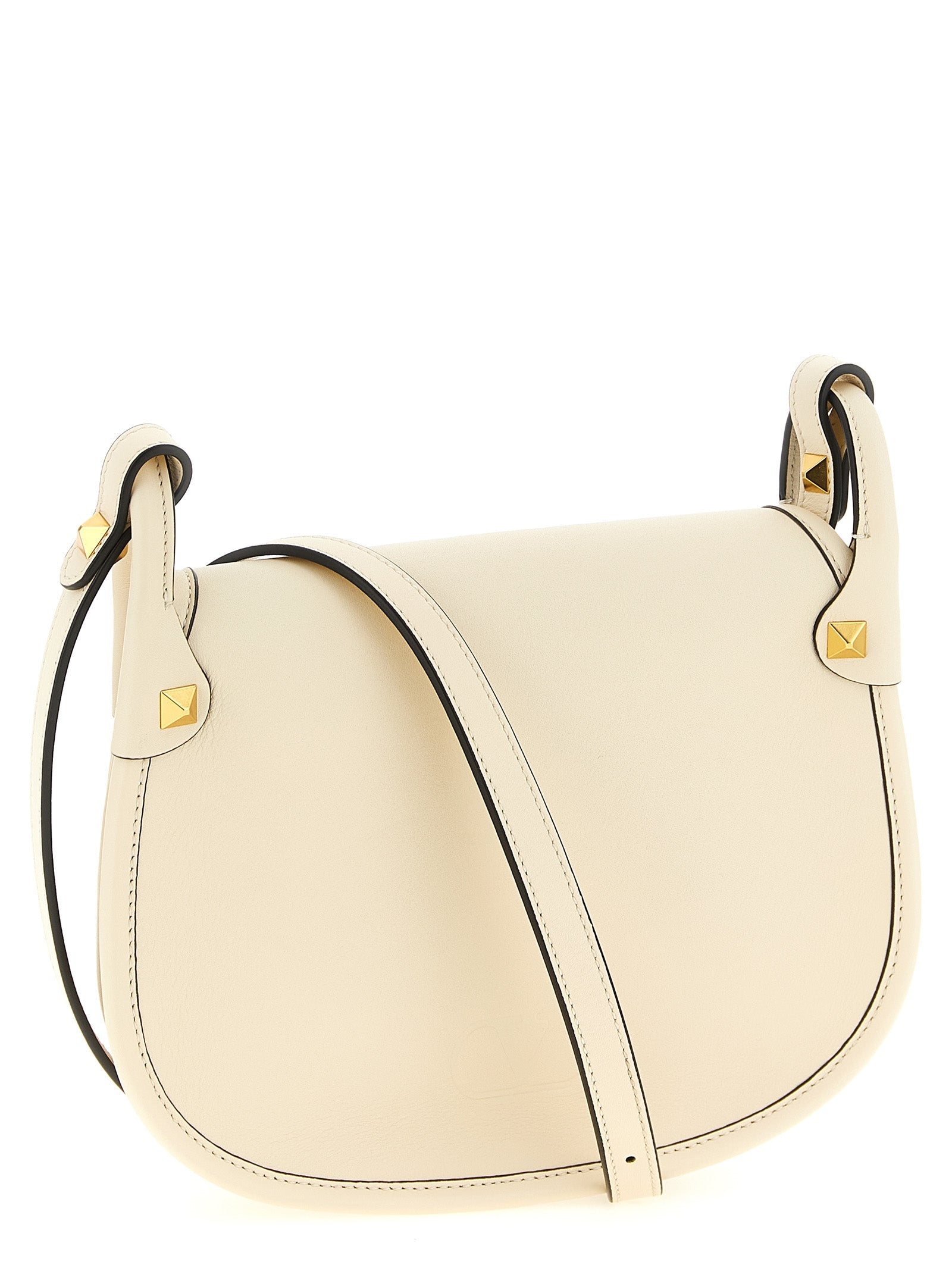 Valentino Garavani White Calfskin Shoulder Bag Valentino Garavani