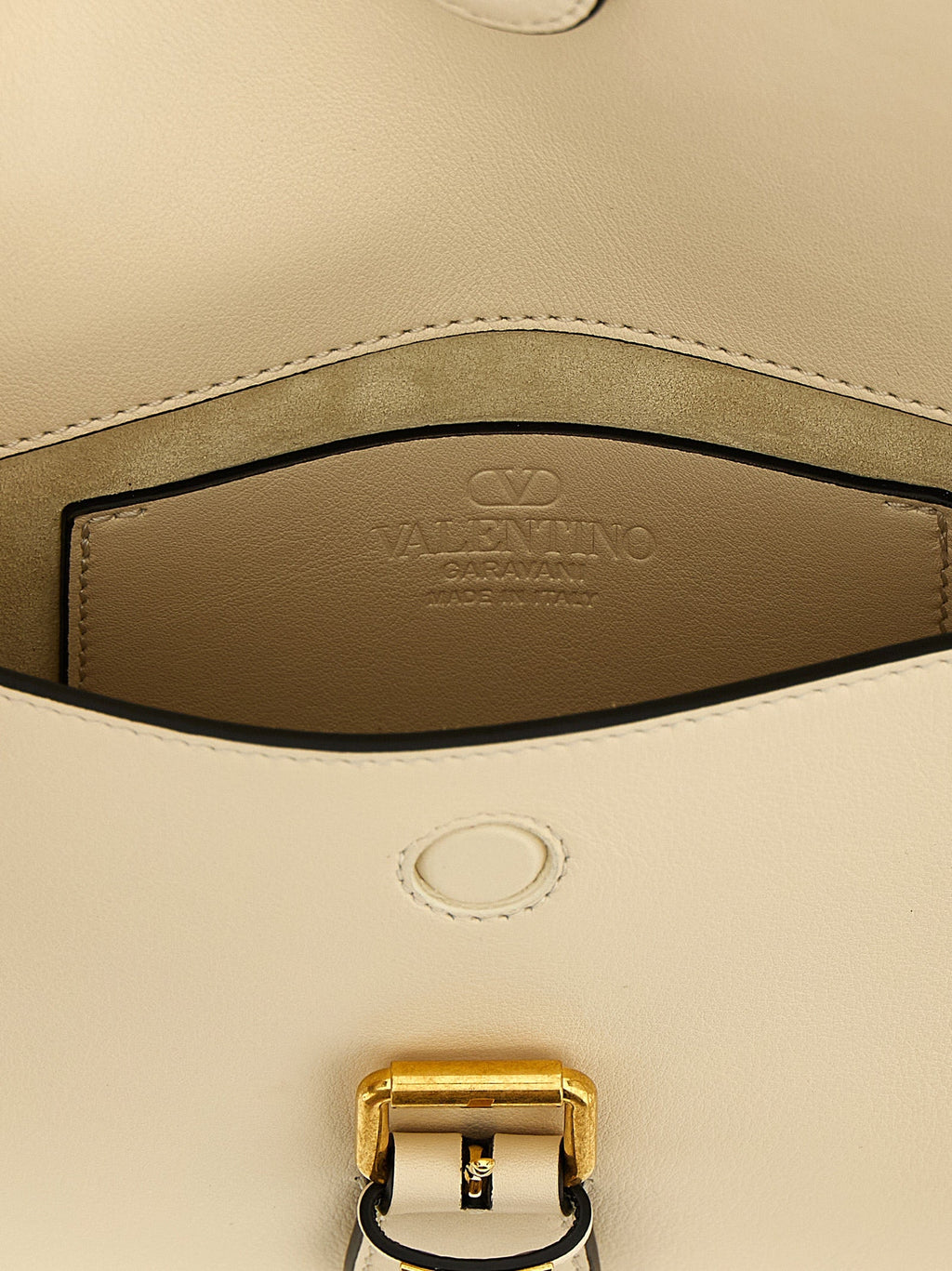 Valentino Garavani White Calfskin Shoulder Bag Valentino Garavani