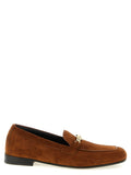 Versace Brown Calfskin Slip-On Loafers Versace