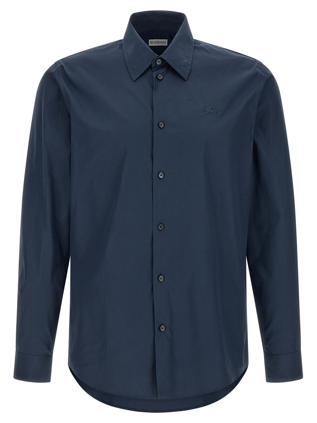 Burberry Blue Cotton Blouse Burberry