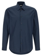 Burberry Blue Cotton Blouse Burberry