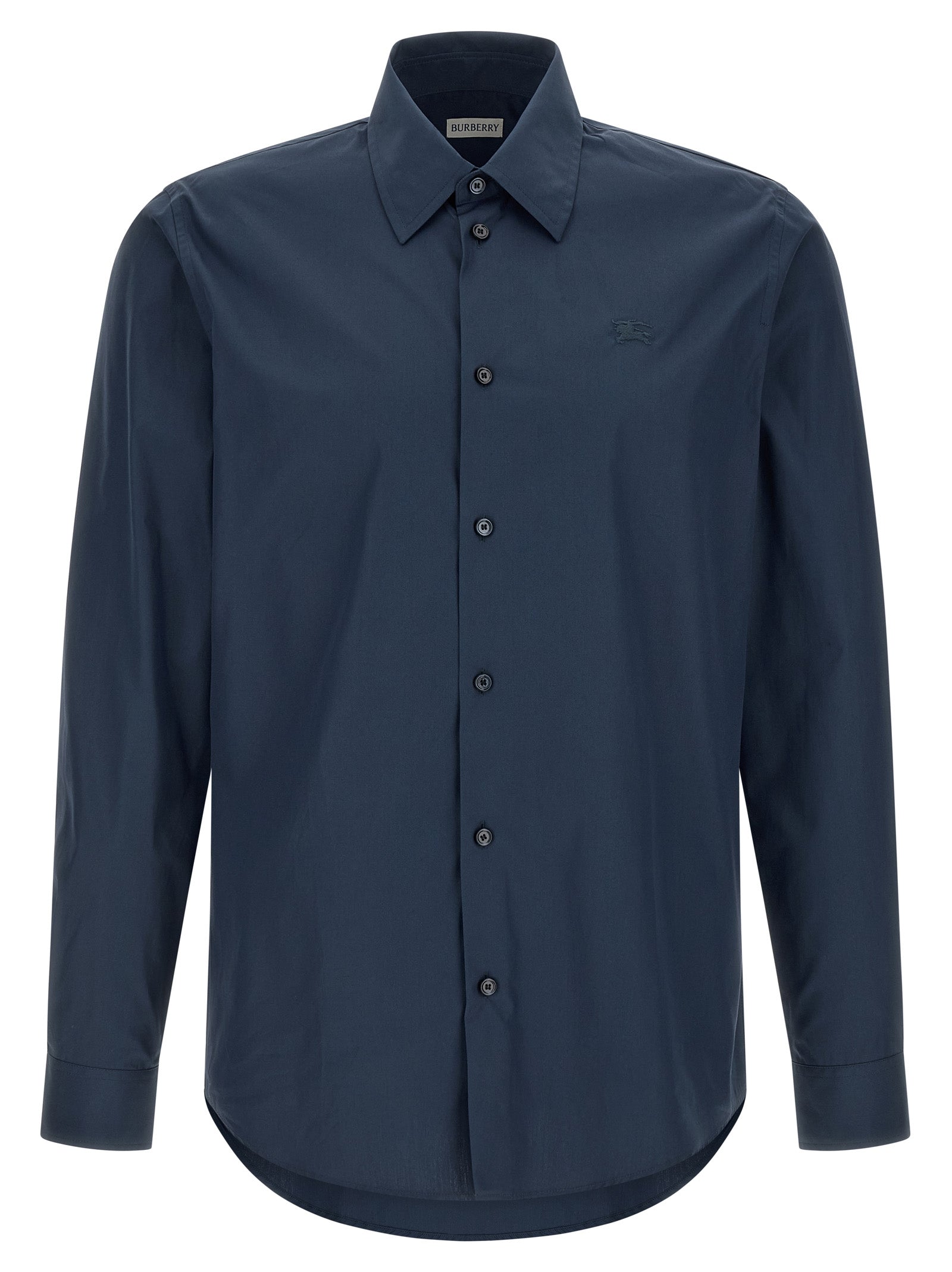 Burberry Blue Cotton Blouse Burberry