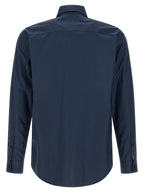 Burberry Blue Cotton Blouse Burberry