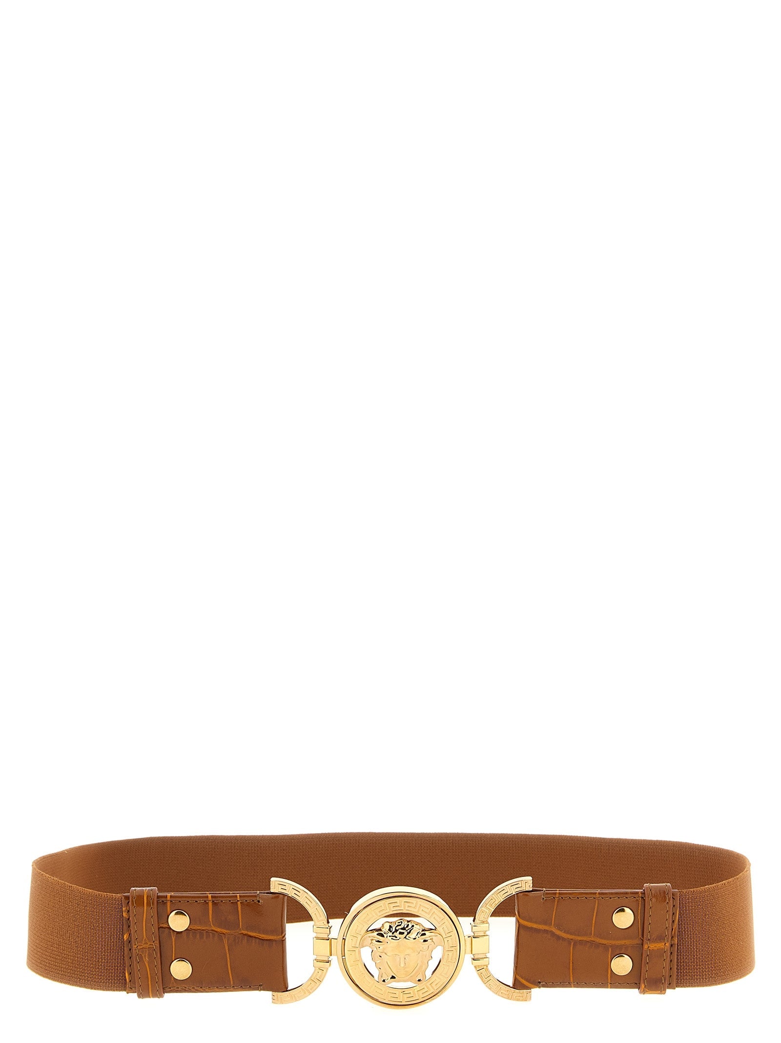 Versace Brown Calfskin Regular Belt Versace