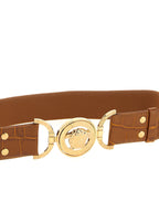 Versace Brown Calfskin Regular Belt Versace