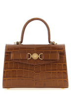 Versace Brown Calfskin Handbag Versace