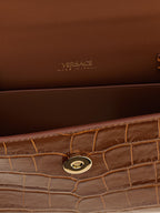 Versace Brown Calfskin Handbag Versace