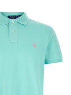 Polo Ralph Lauren Blue Cotton Polo Shirt Polo Ralph Lauren