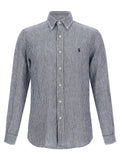 Polo Ralph Lauren Blue Linen Blouse Polo Ralph Lauren