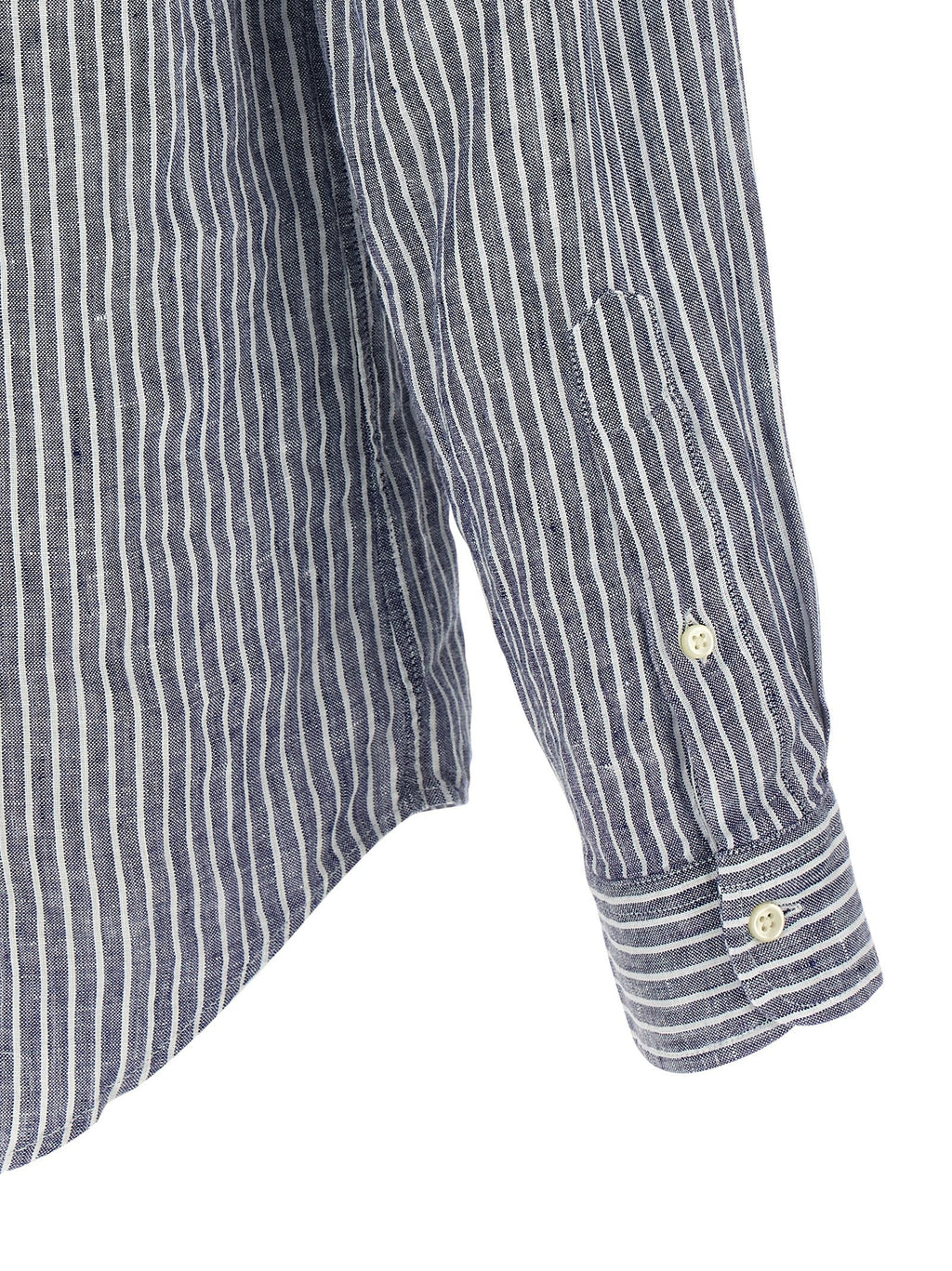 Polo Ralph Lauren Blue Linen Blouse Polo Ralph Lauren