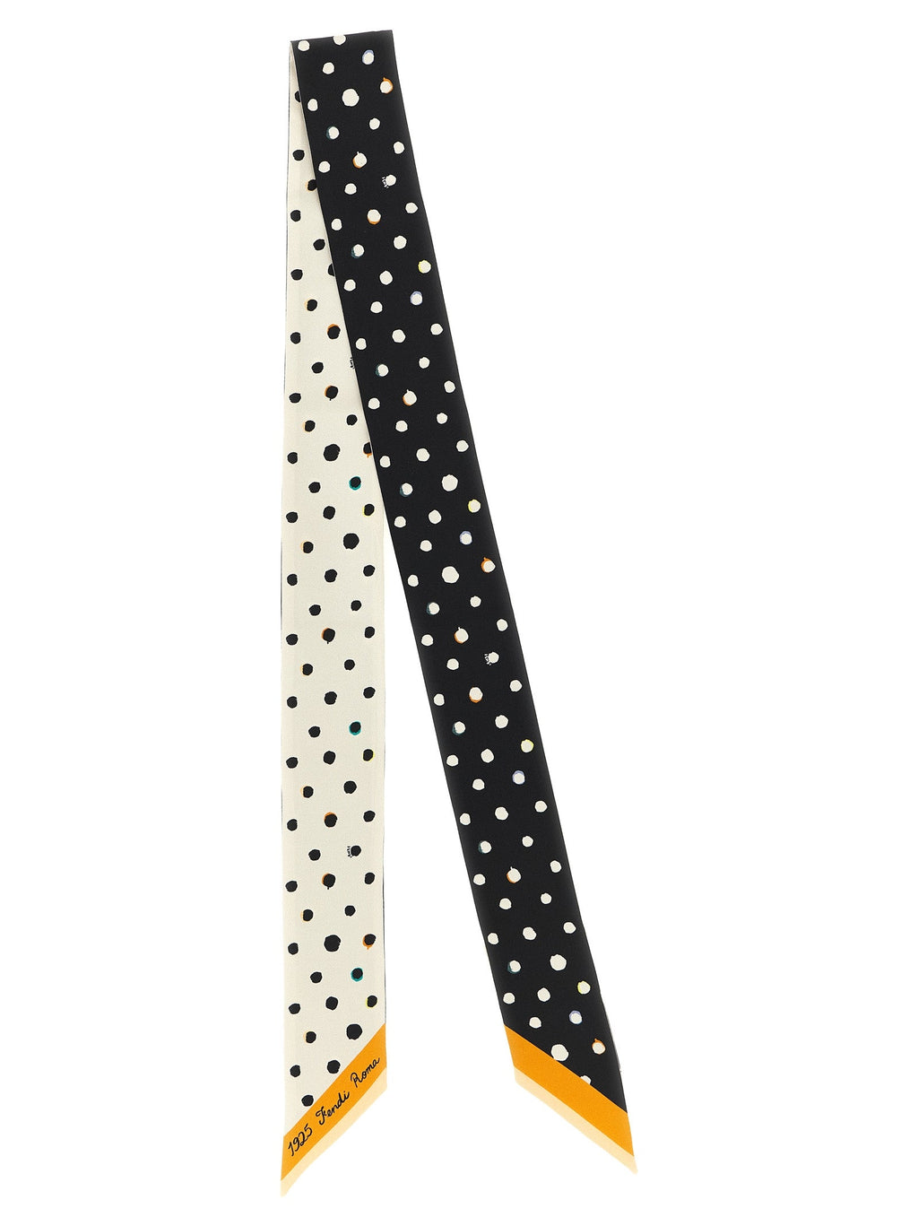 Fendi Bicolor Silk Tie Fendi