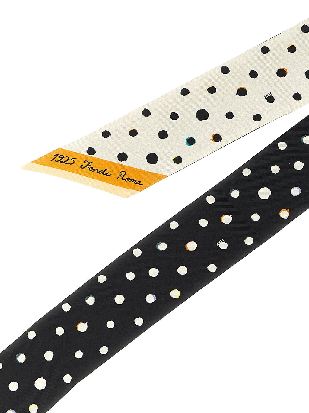 Fendi Bicolor Silk Tie Fendi