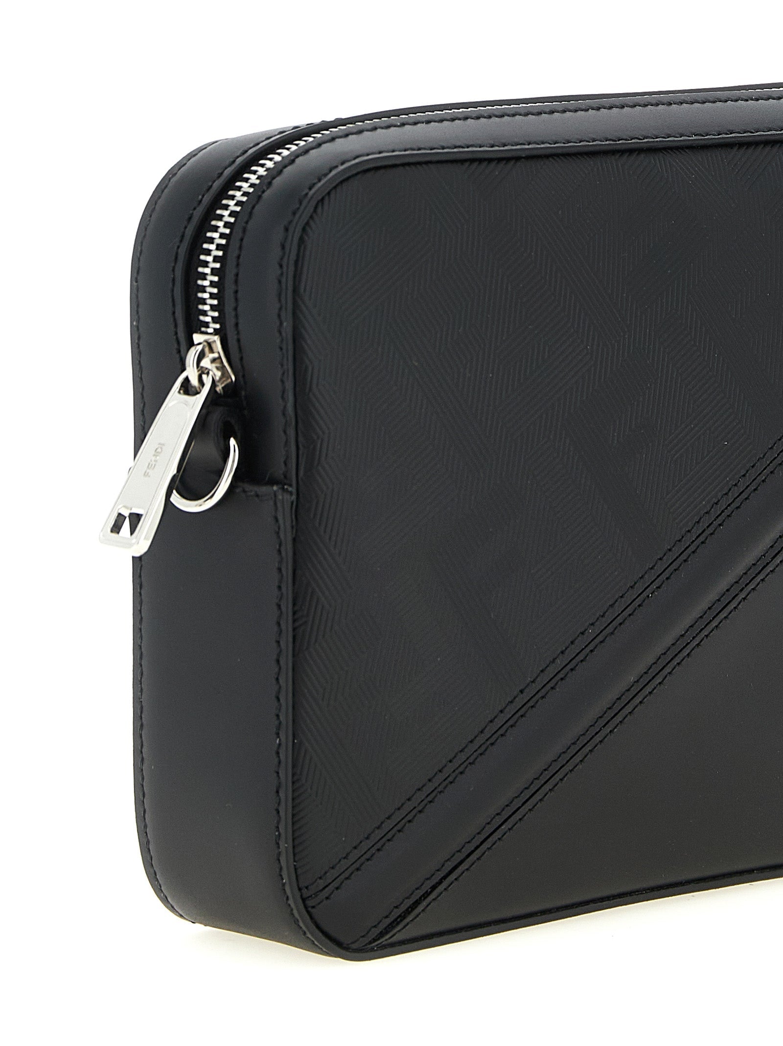 Fendi Black Viscose Shoulder Bag Fendi