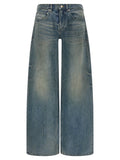 Balenciaga Blue Cotton Relaxed Fit Jeans Balenciaga