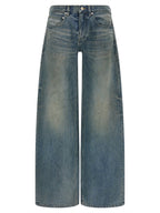 Balenciaga Blue Cotton Relaxed Fit Jeans Balenciaga
