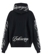 Balenciaga Black Cotton Hoodie Balenciaga