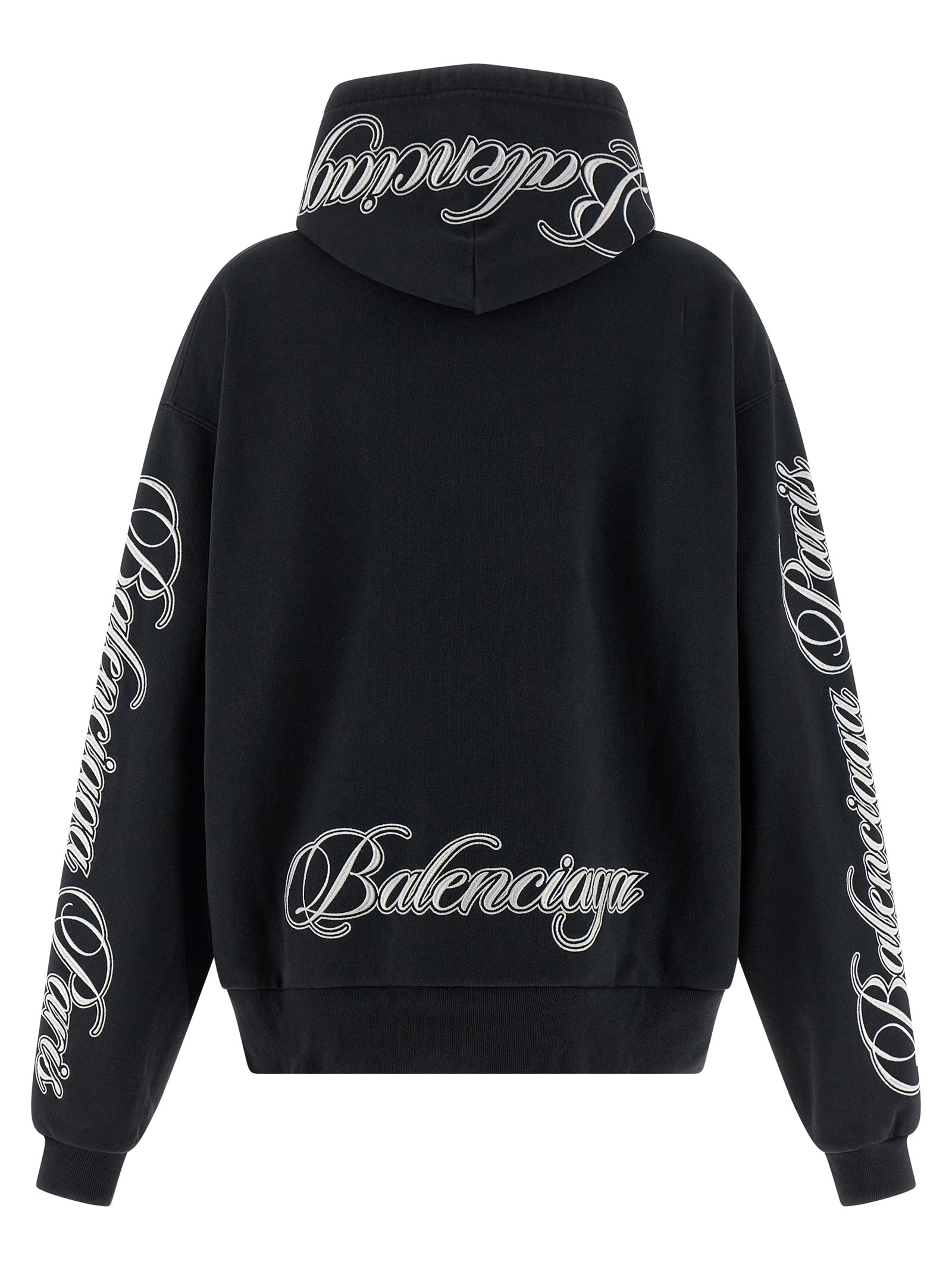 Balenciaga Black Cotton Hoodie Balenciaga