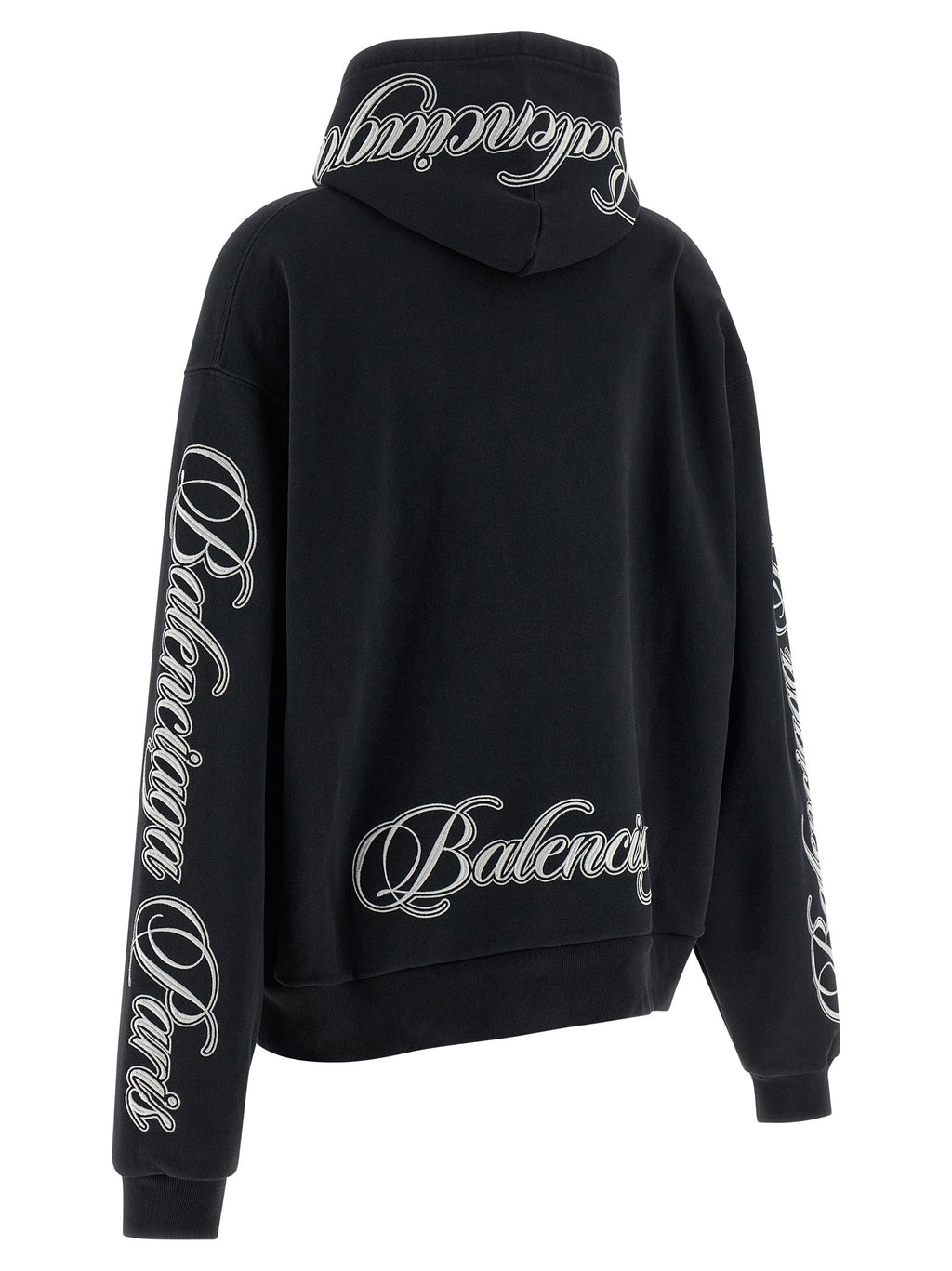 Balenciaga Black Cotton Hoodie Balenciaga