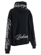 Balenciaga Black Cotton Hoodie Balenciaga