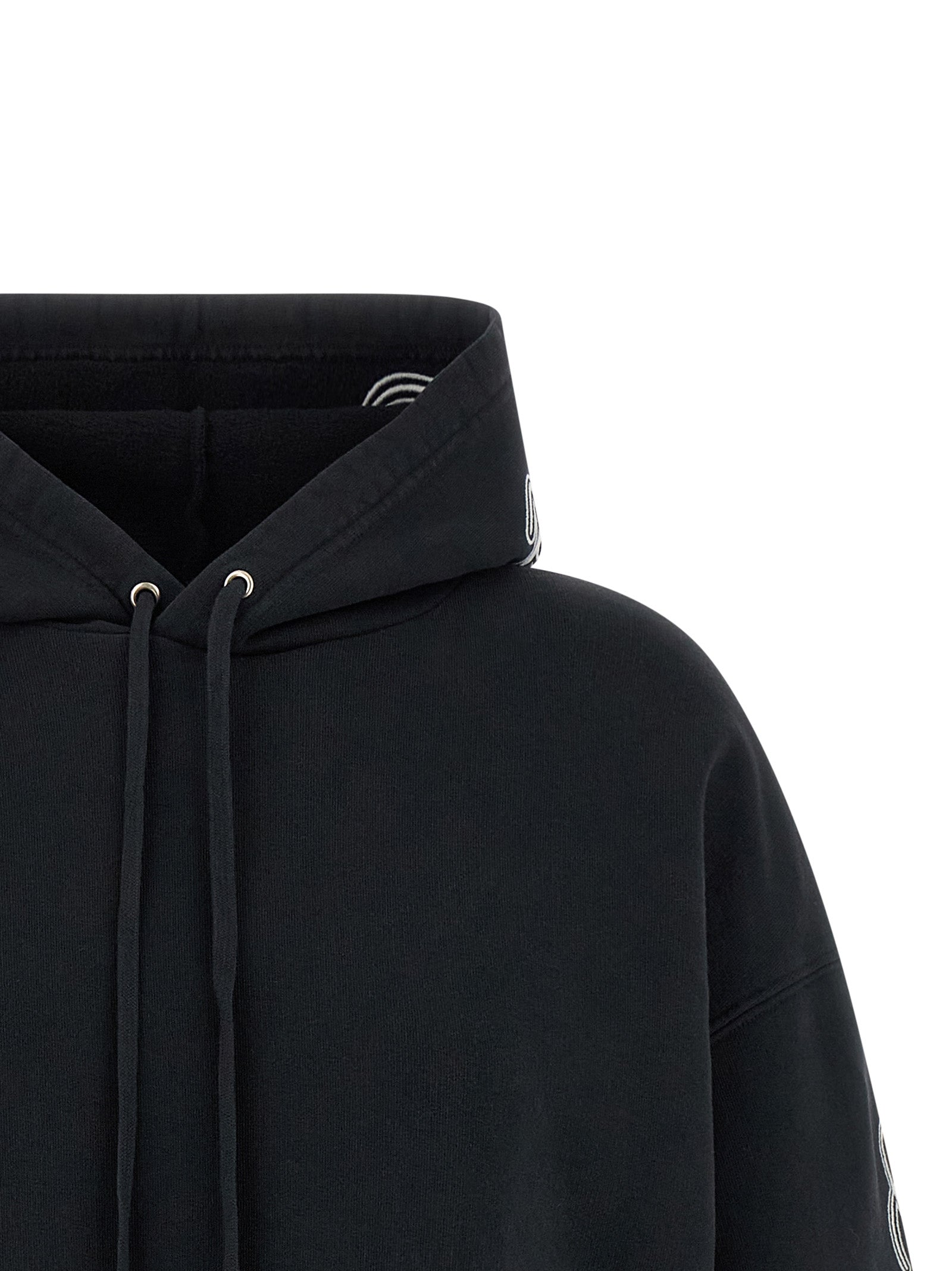 Balenciaga Black Cotton Hoodie Balenciaga