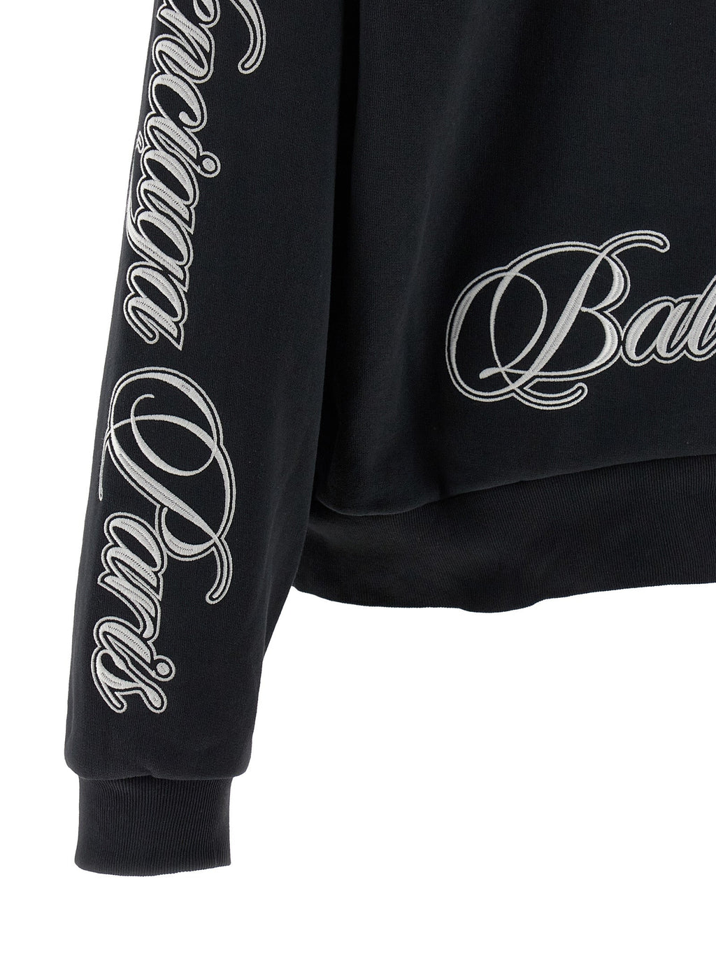 Balenciaga Black Cotton Hoodie Balenciaga