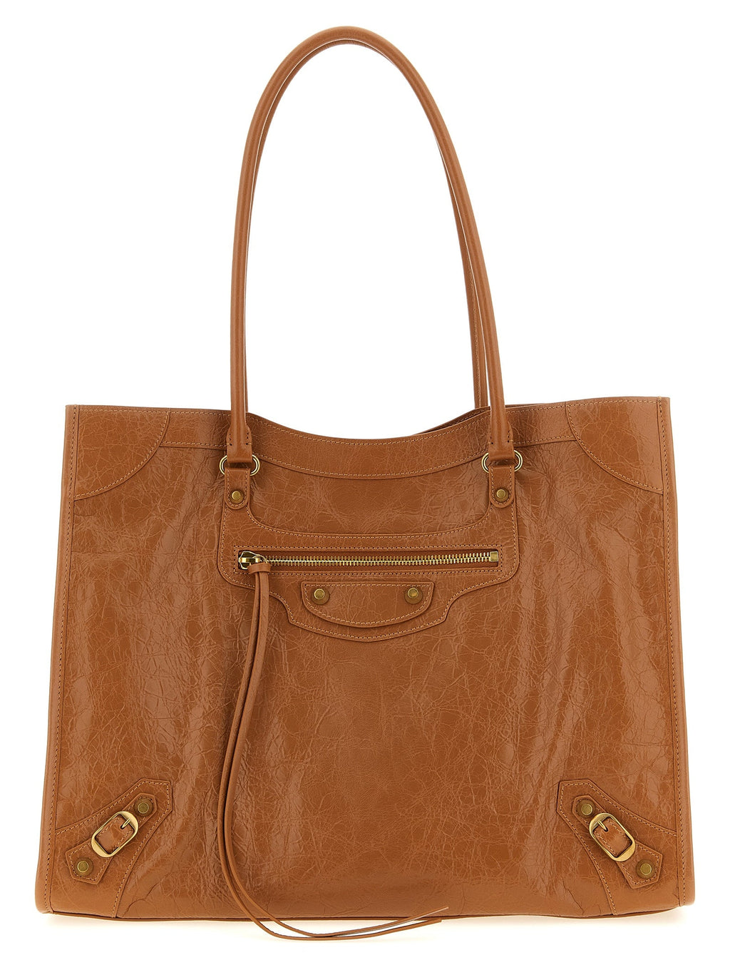 Balenciaga Brown Lamb Leather Shoulder Bag Balenciaga