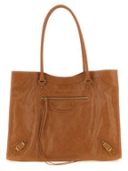 Balenciaga Brown Lamb Leather Shoulder Bag Balenciaga