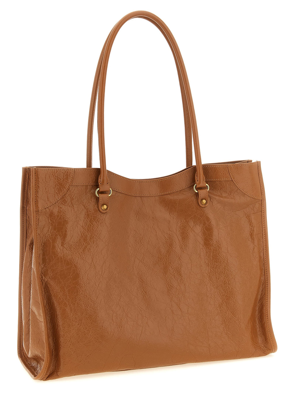 Balenciaga Brown Lamb Leather Shoulder Bag Balenciaga