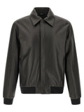 Fendi Black Lamb Leather Leather Jacket Fendi