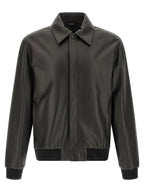 Fendi Black Lamb Leather Leather Jacket Fendi