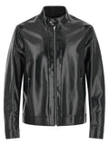 Fendi Blue Lamb Leather Leather Jacket Fendi