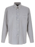 Fendi Blue Cotton Blouse Fendi