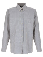 Fendi Blue Cotton Blouse Fendi