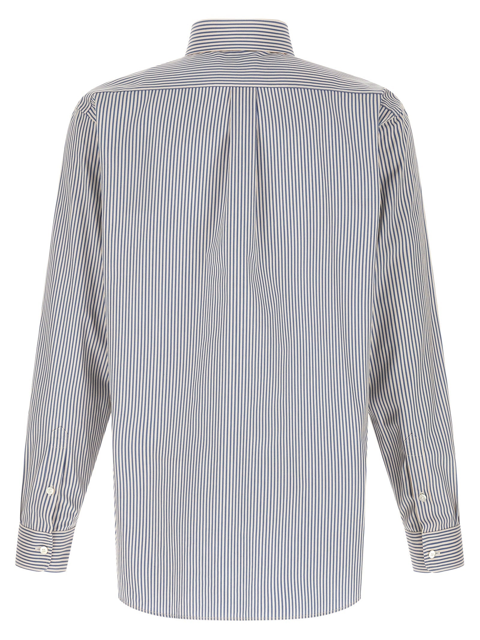 Fendi Blue Cotton Blouse Fendi