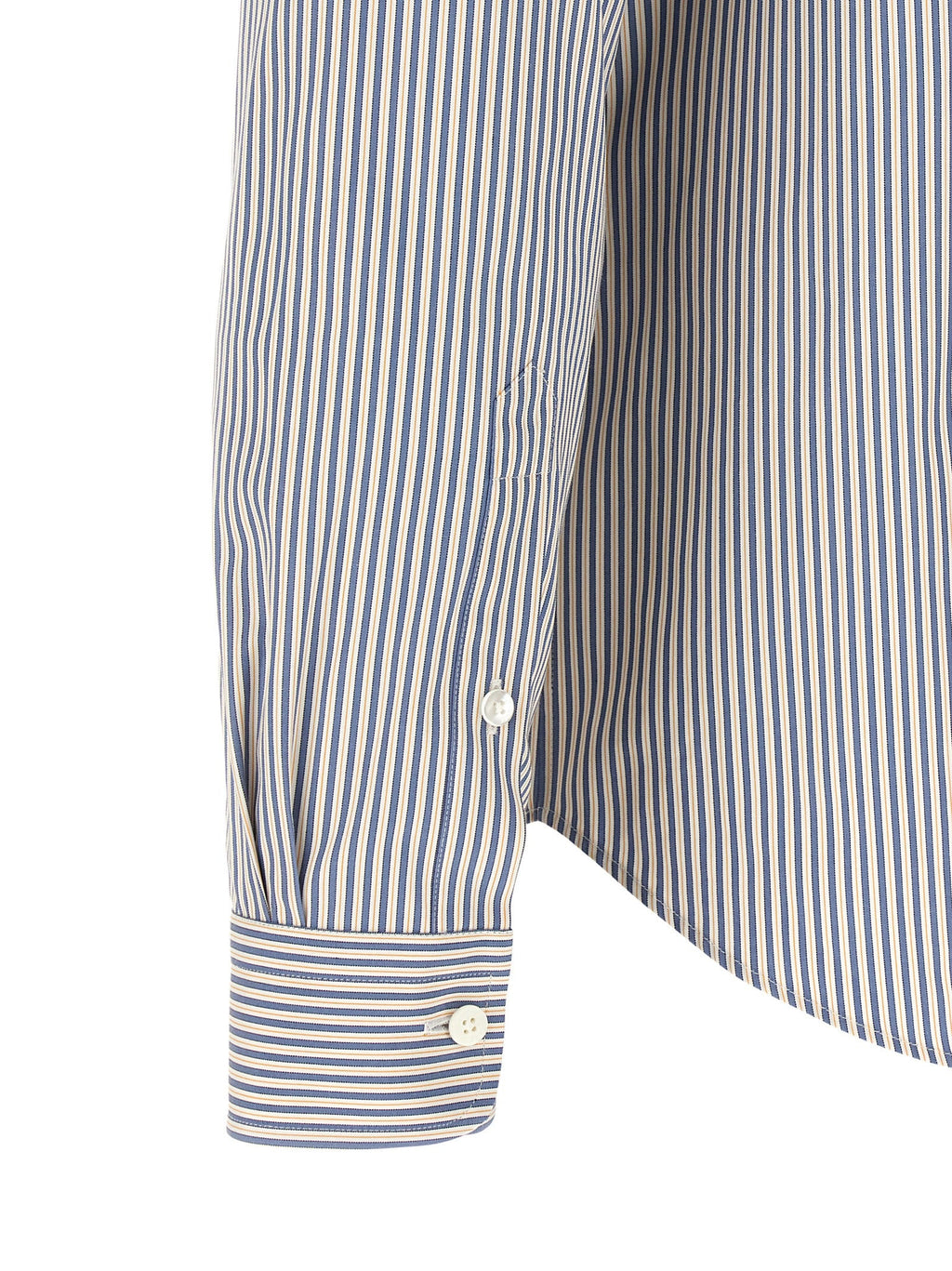 Fendi Blue Cotton Blouse Fendi