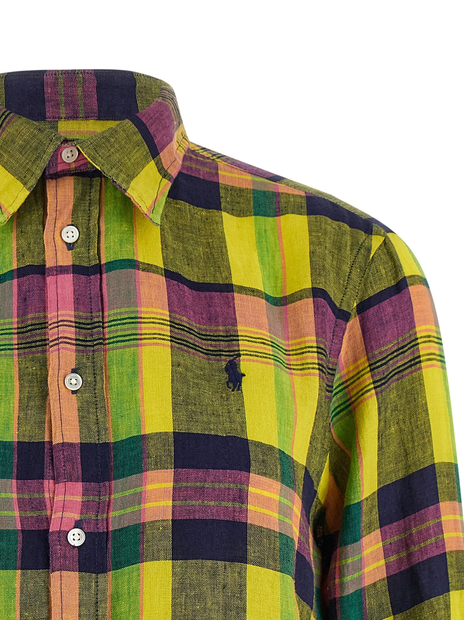 Polo Ralph Lauren Multicolor Linen Blouse Polo Ralph Lauren