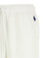 Polo Ralph Lauren White Cotton Joggers (Workout Pants) Polo Ralph Lauren