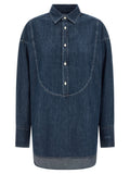 Polo Ralph Lauren Blue Cotton Blouse Polo Ralph Lauren