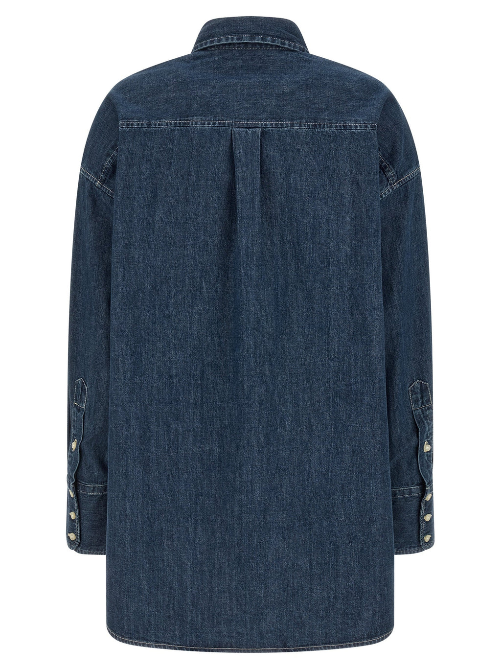 Polo Ralph Lauren Blue Cotton Blouse Polo Ralph Lauren