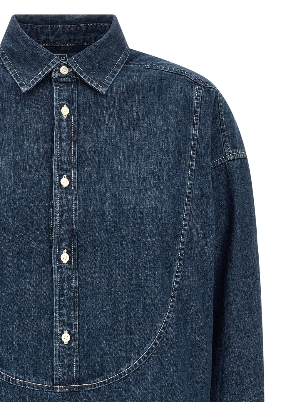 Polo Ralph Lauren Blue Cotton Blouse Polo Ralph Lauren